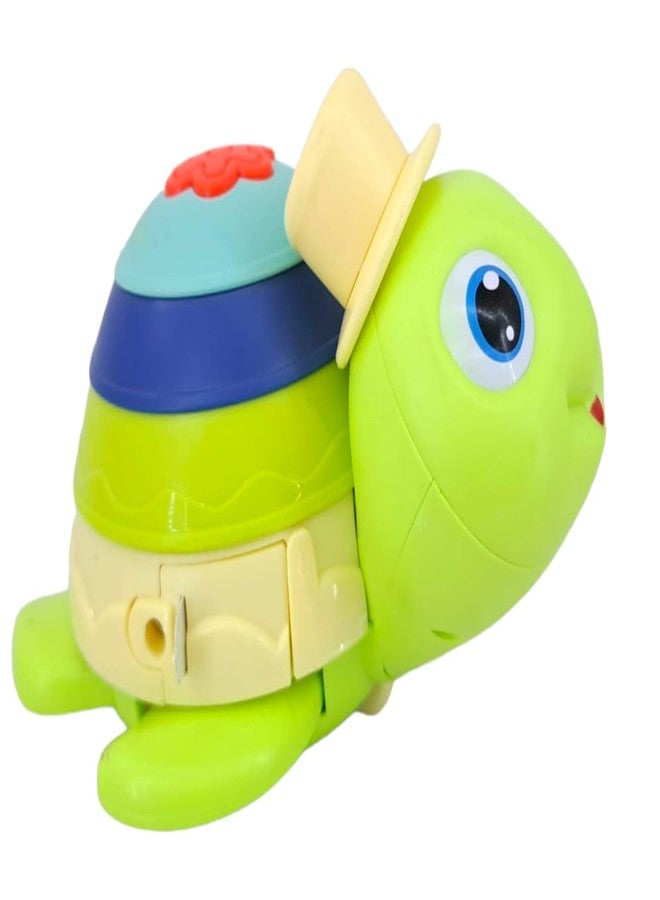 JNiL Push Back Friction Toy with Lighting Music tortise Toy (Pack of 1) - Image 1